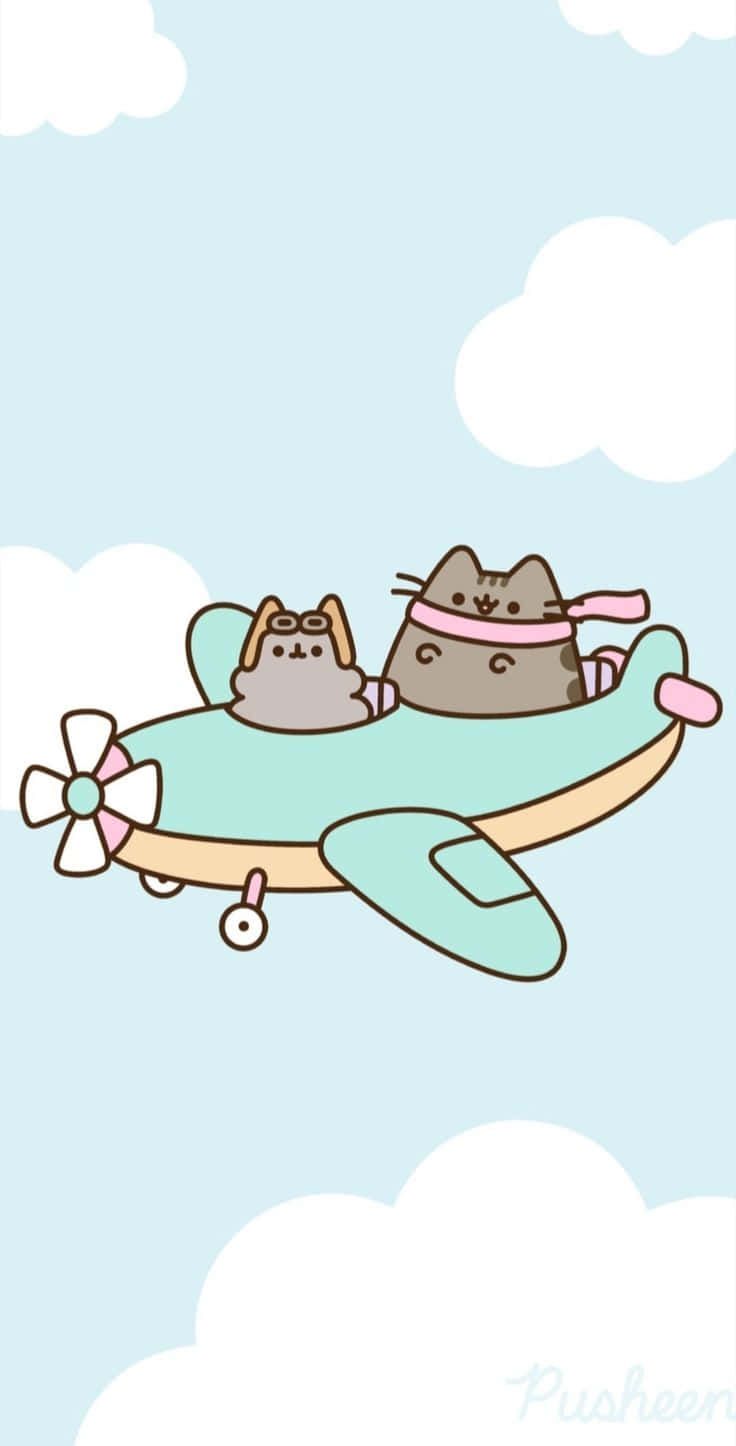 Adopt Pusheen and Experience the Cutest Friendship Wallpaper