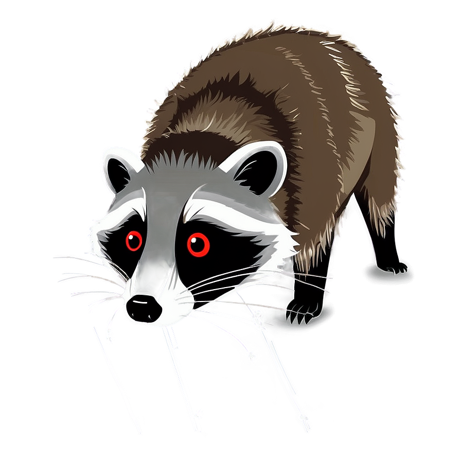 Download Cute Raccoon Illustration Png Ggm2 9111