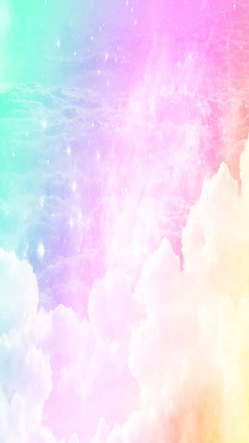 "A shimmering rainbow of colorful hues!" Wallpaper