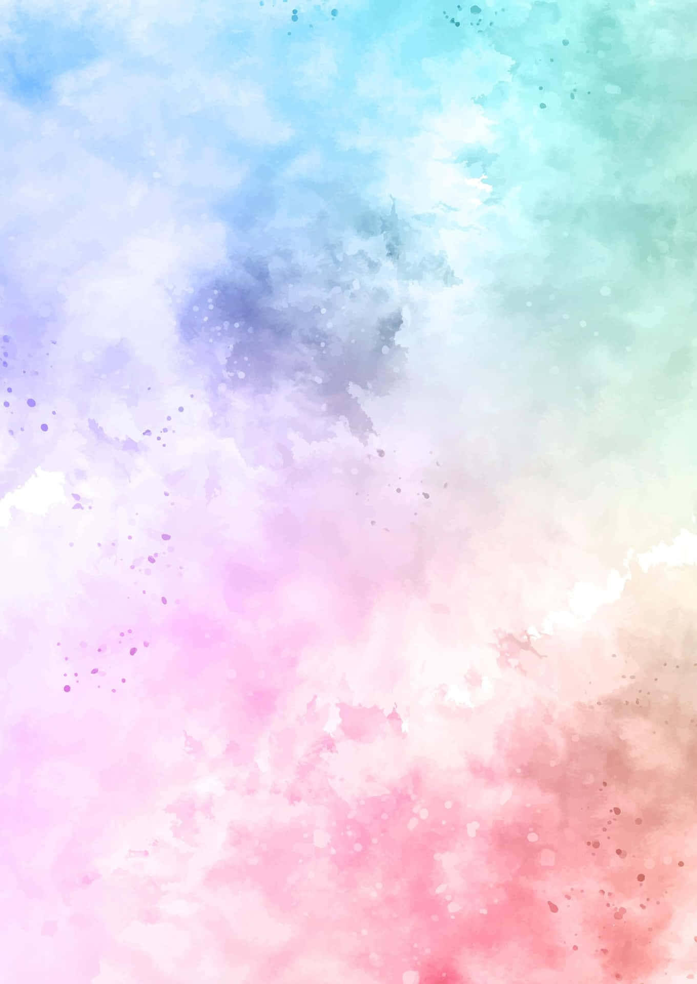 En eksplosion af lyse farver i dette søde pastelfarvede regnbue Wallpaper