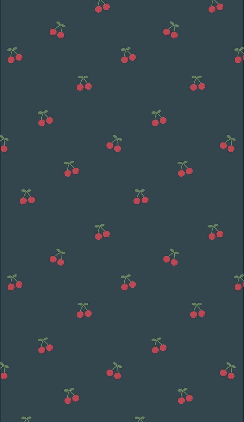 Cutered Cherries Simple Phone: Söt Röda Körsbär Enkel Telefon Wallpaper