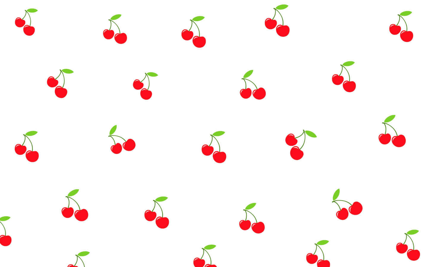 Vibrant Red Cherry Pattern Wallpaper