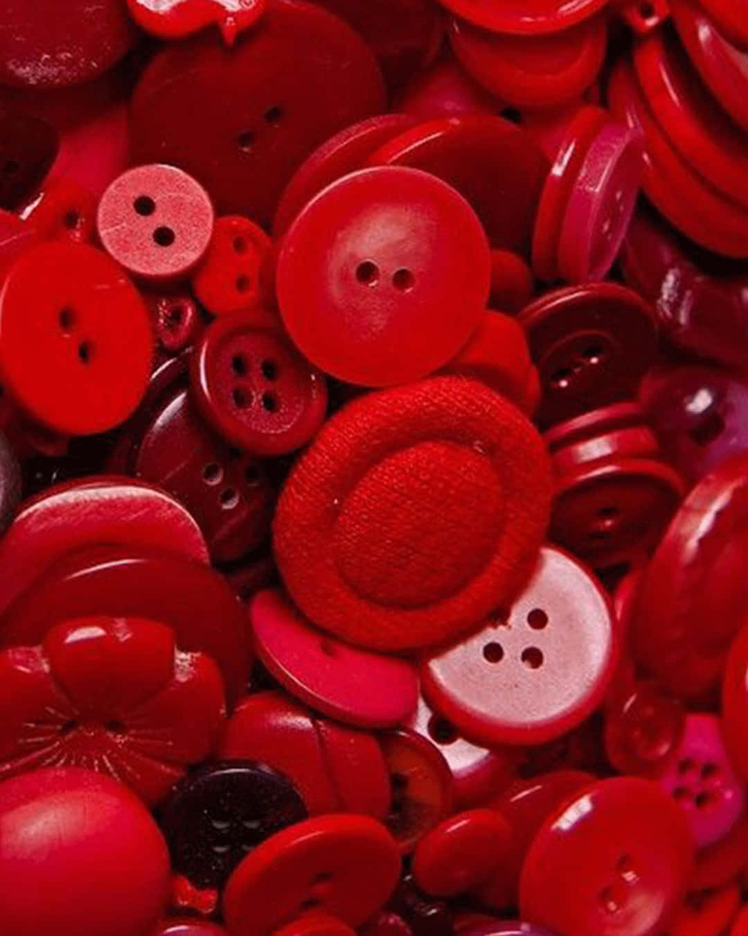 Cute Red Buttons Wallpaper