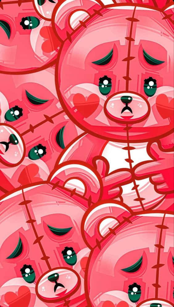 Wallpaper!upplysa Din Dag Med Denna Livfulla Röda Iphone-bakgrundsbild! Wallpaper