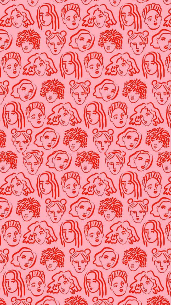 Fådin Drömmars Iphone I Vacker Röd Nyans. Wallpaper