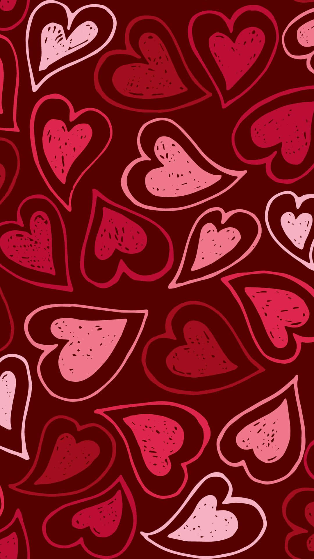 Love pattern background with red heart Cute heart wallpaper Stock Vector   Adobe Stock