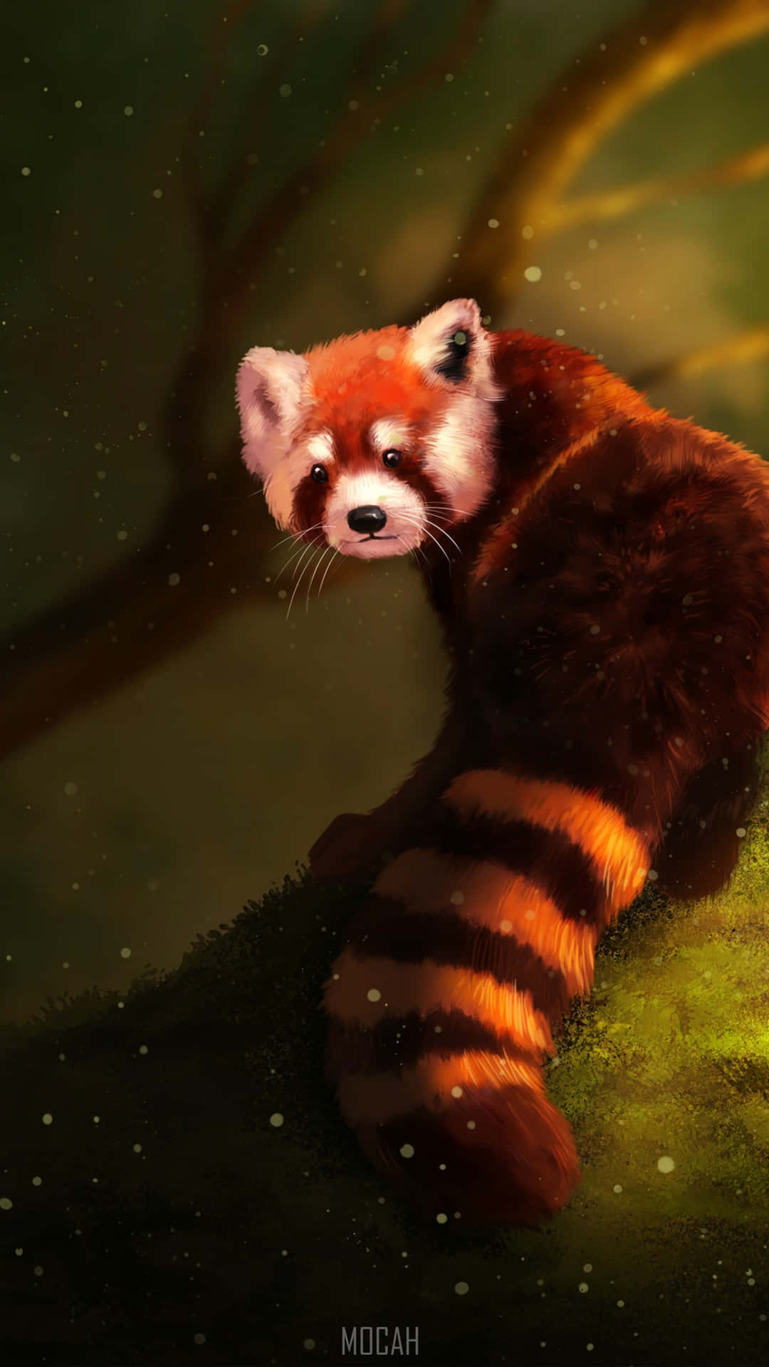 Dennabedårande Lilla Röda Panda Är Redo Att Lysa Upp Din Dag På Ditt Datorskärm Eller Mobiltapet. Wallpaper