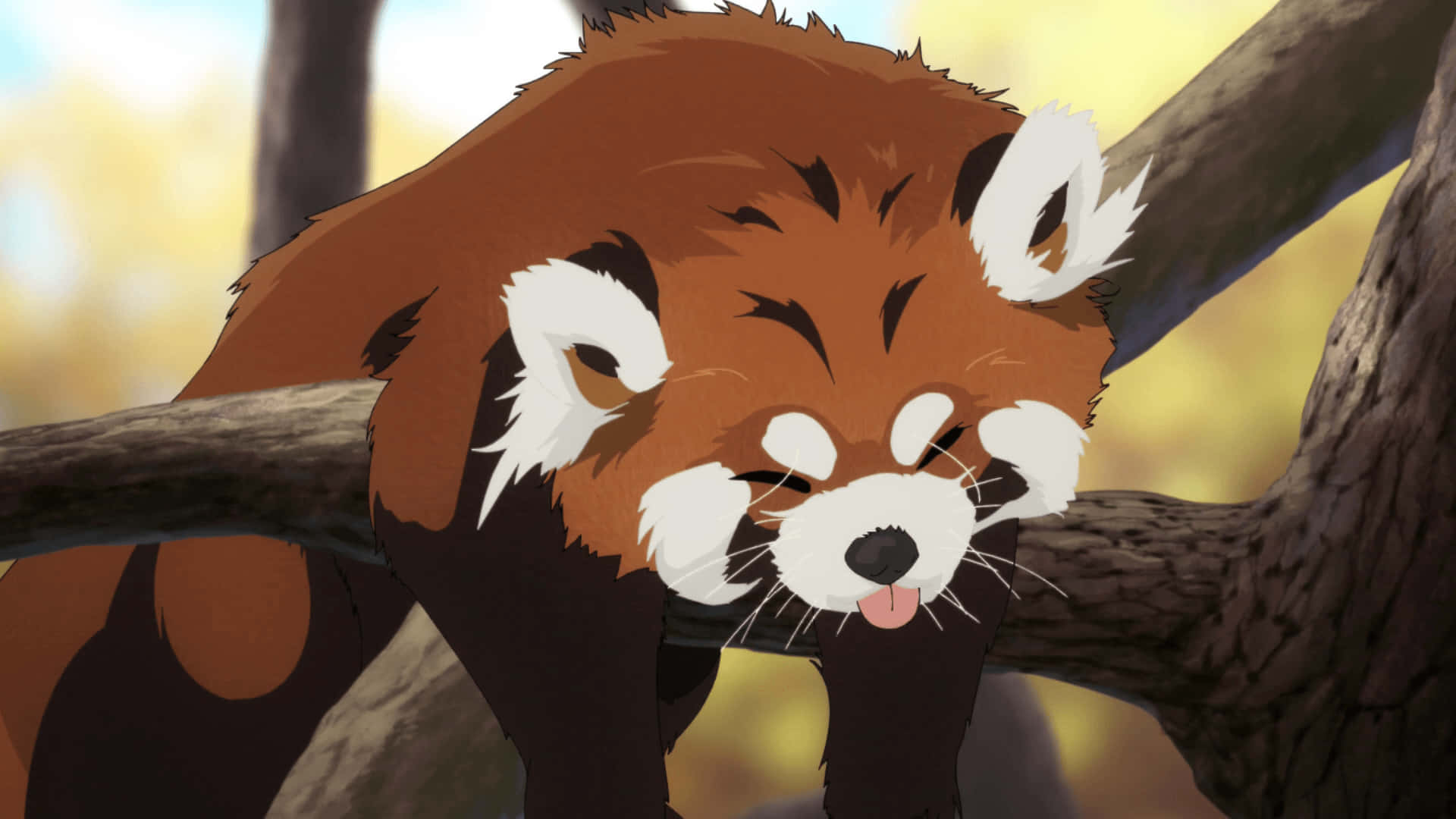 Cute Red Panda Vector Art Picture
