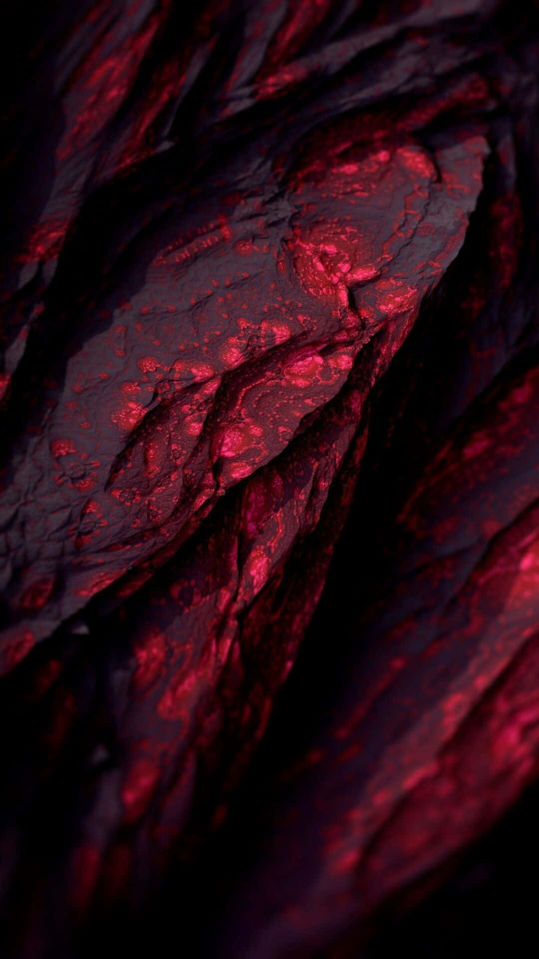 Unprimer Plano De Una Roca Roja Con Luz Negra Fondo de pantalla
