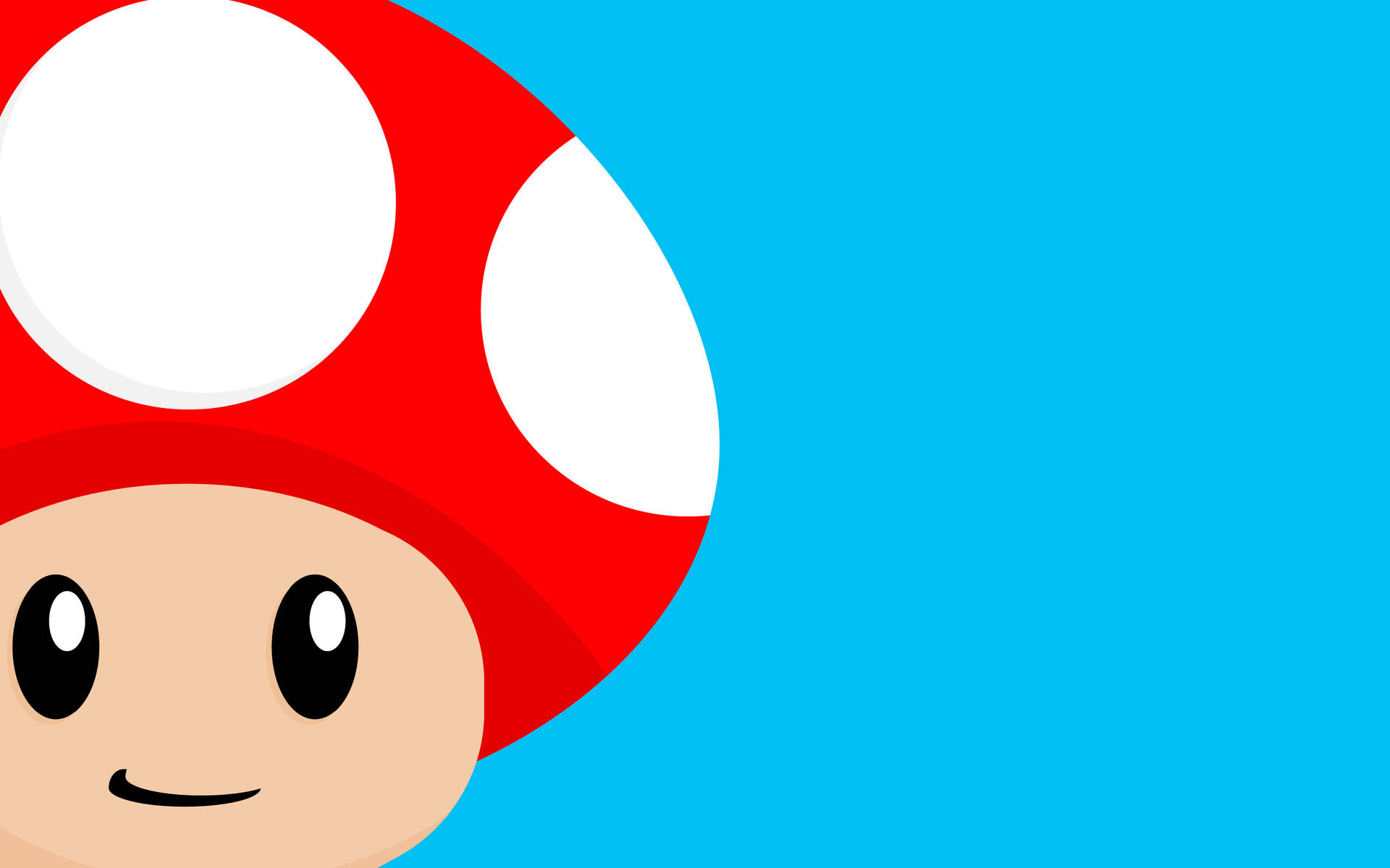 Cute Red Toad From Super Mario Bros Wallpaper