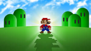 Cute Retro Mario Pixelated Wallpaper