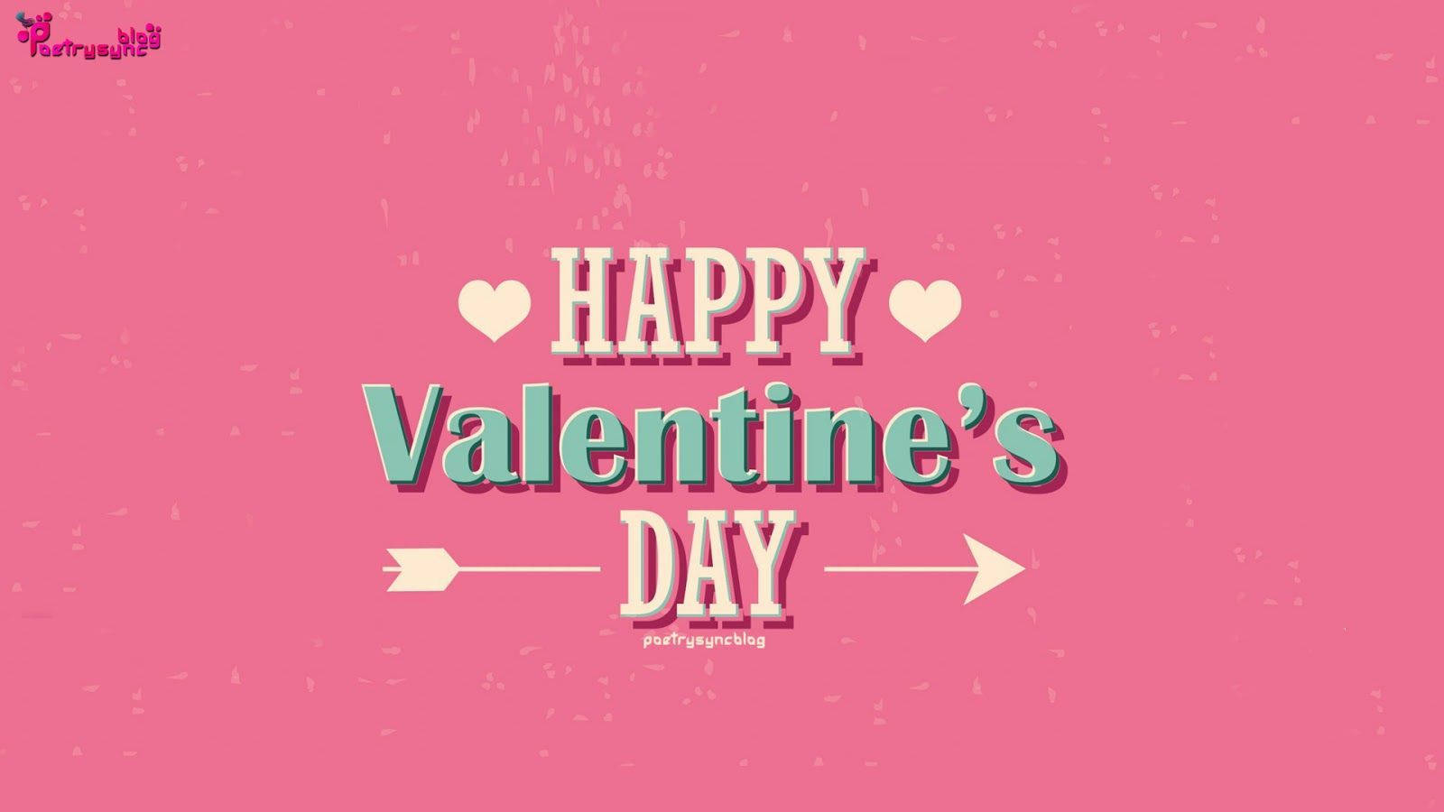 Cute Retro Pink Valentine's Day Wallpaper