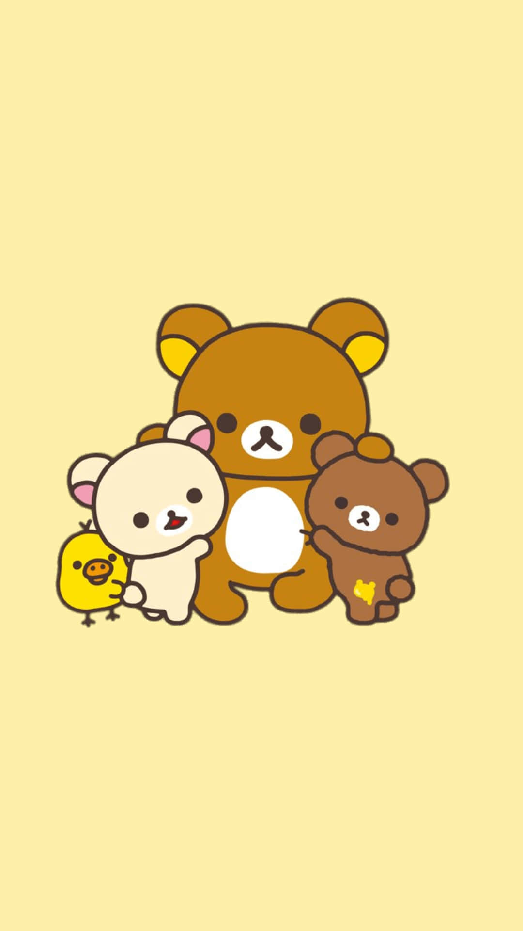 "Rilakkuma is ready for an adventure with you!" Wallpaper