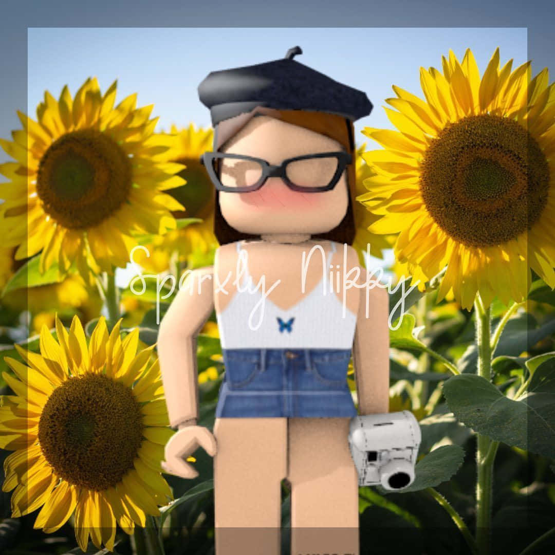 Download “Cute Roblox Avatar Covering Its Eyes”