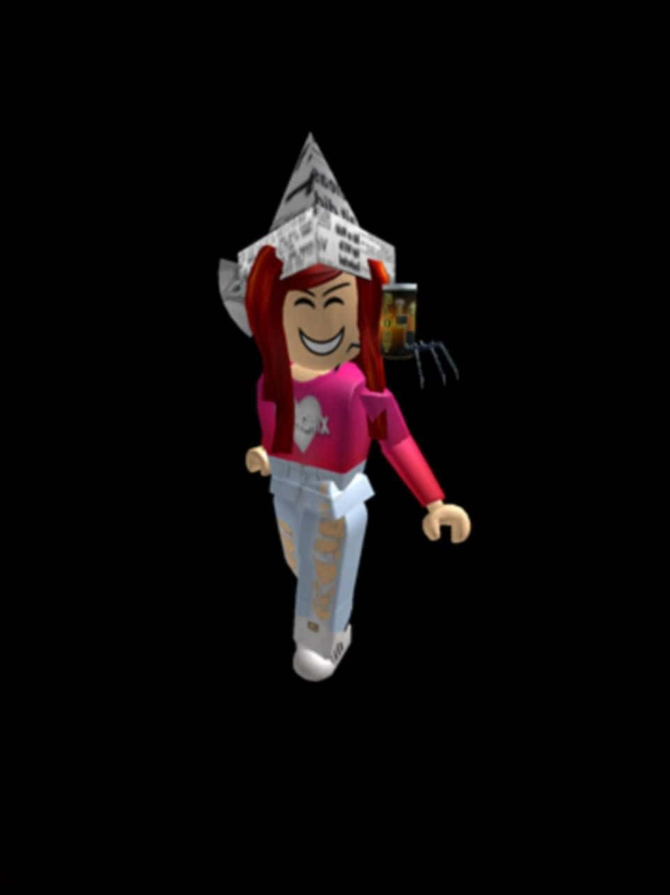 Download “Cute Roblox Avatar Covering Its Eyes”