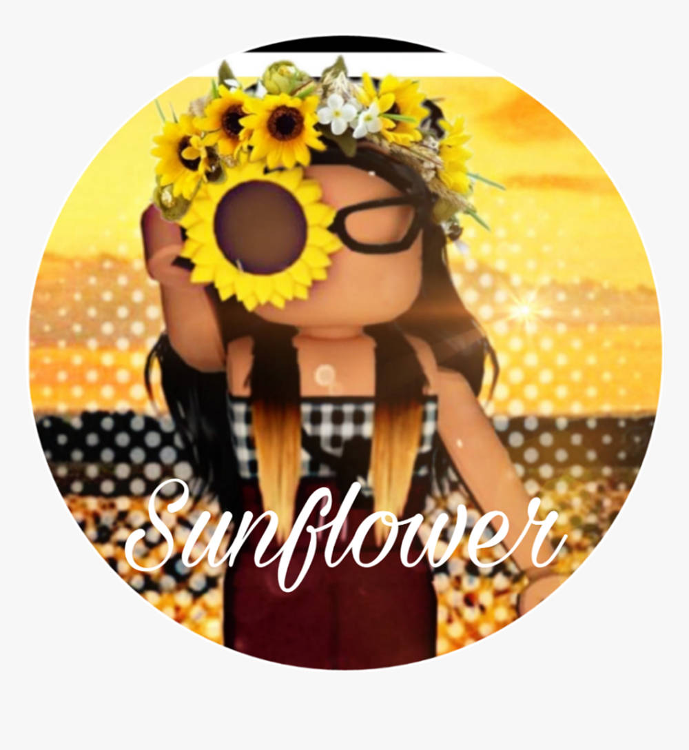 Cute Roblox Girl Sunflower Wallpaper