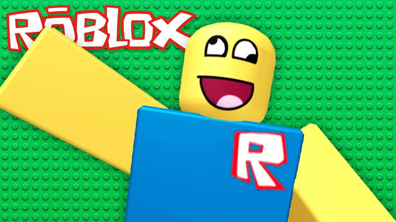 Download “Take a look at these two adorable and happy Roblox noobs! They  look so ready to explore the world of Roblox.” Wallpaper