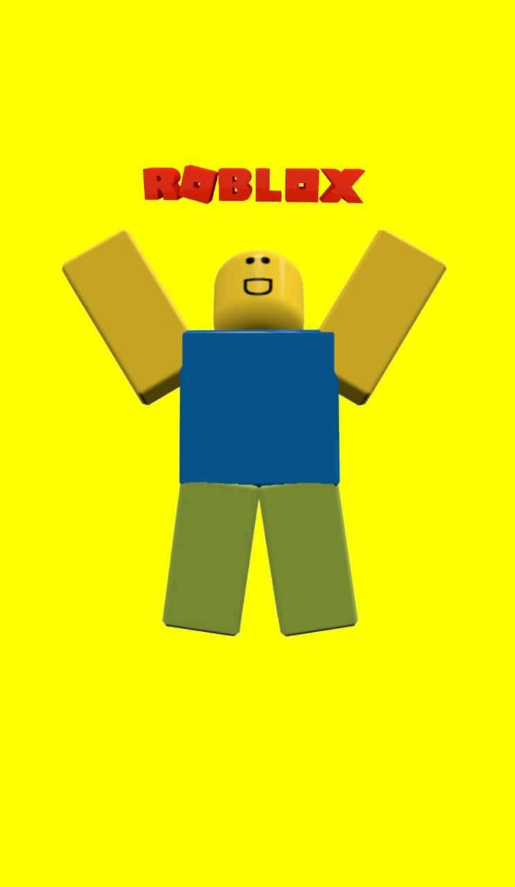 Download Two Creative Roblox Noobs Showing Off Their Style Wallpaper