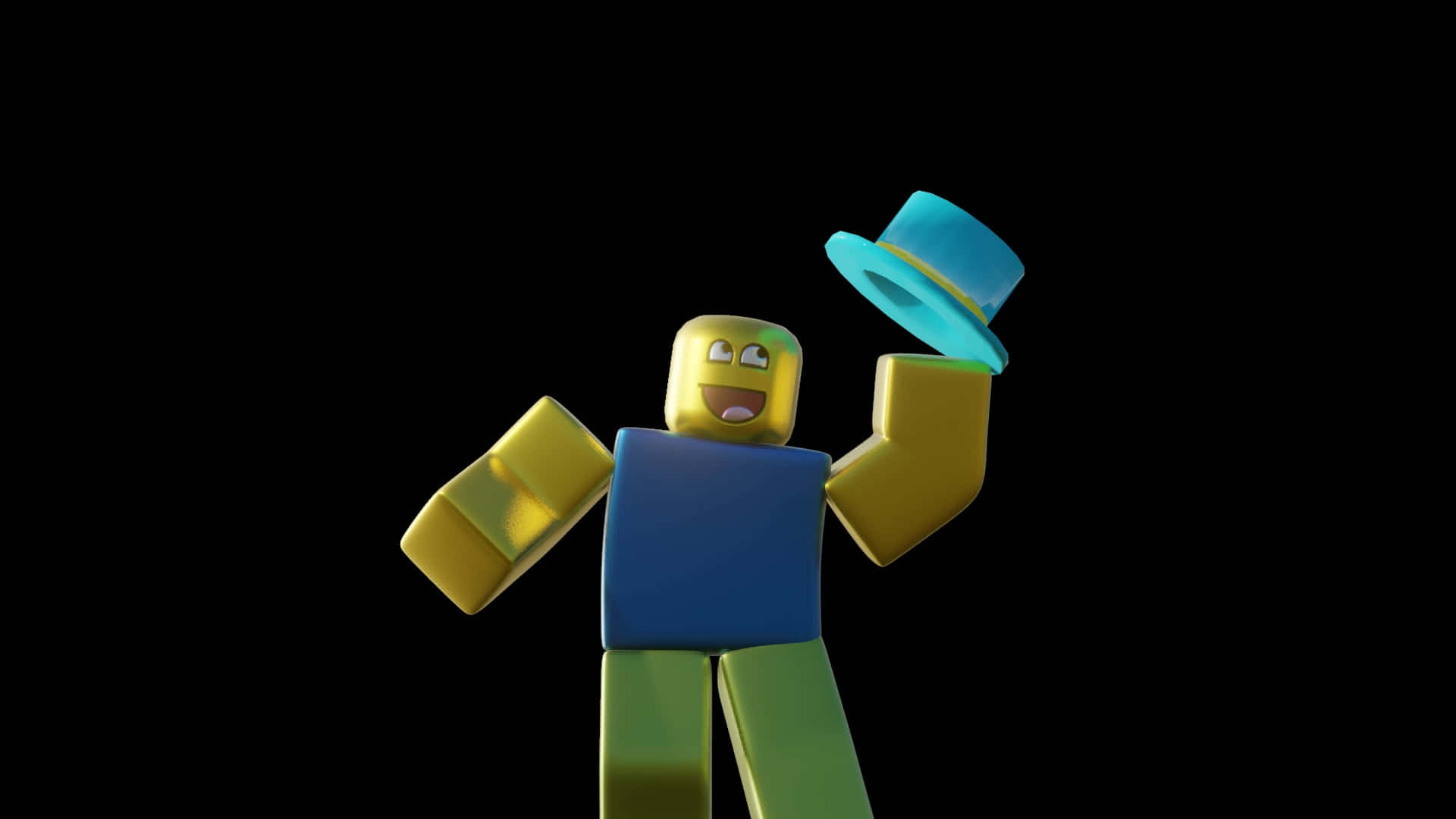 Adorable Youthful Noobs in Roblox Wallpaper