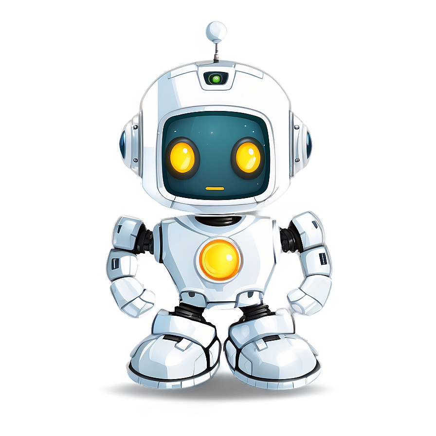 Download Cute Robot Mascot Png Asc | Wallpapers.com