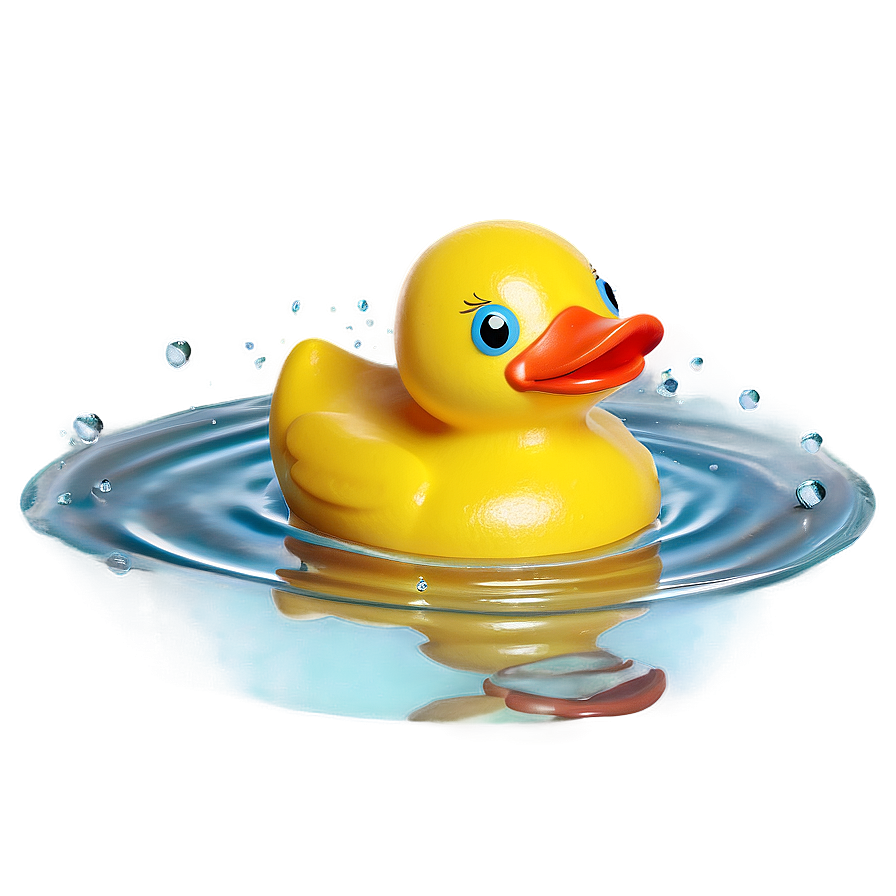 Cute Rubber Duck Bath Toy Png Ixv63 PNG