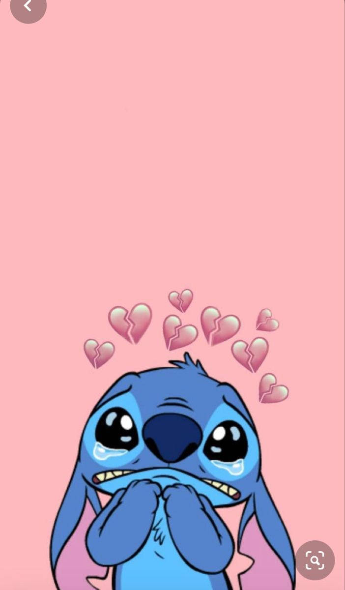 Cute Sad Stitch Wallpaper