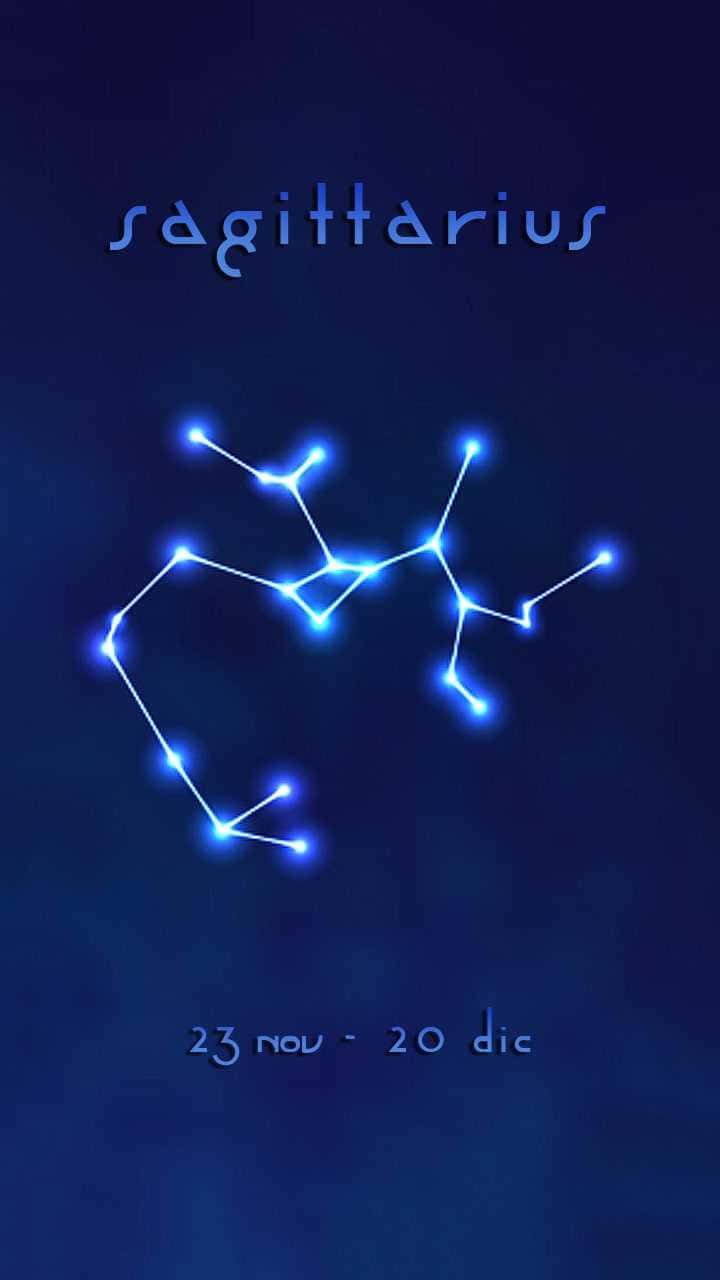 Cute Sagittarius And The Constellation Wallpaper