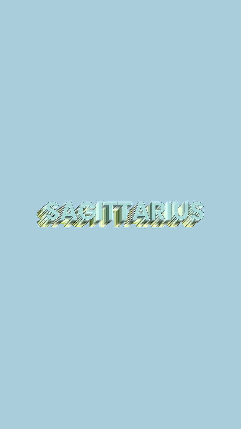 Cute Sagittarius Minimalist Wallpaper Wallpaper