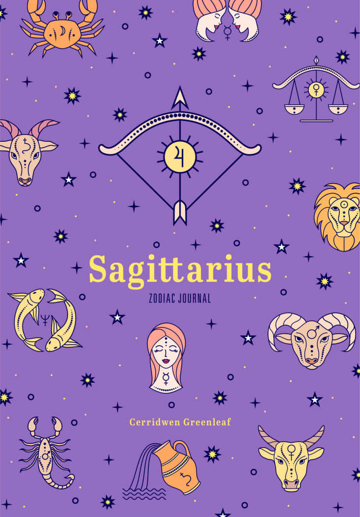 Cute Sagittarius Zodiac Journal Wallpaper