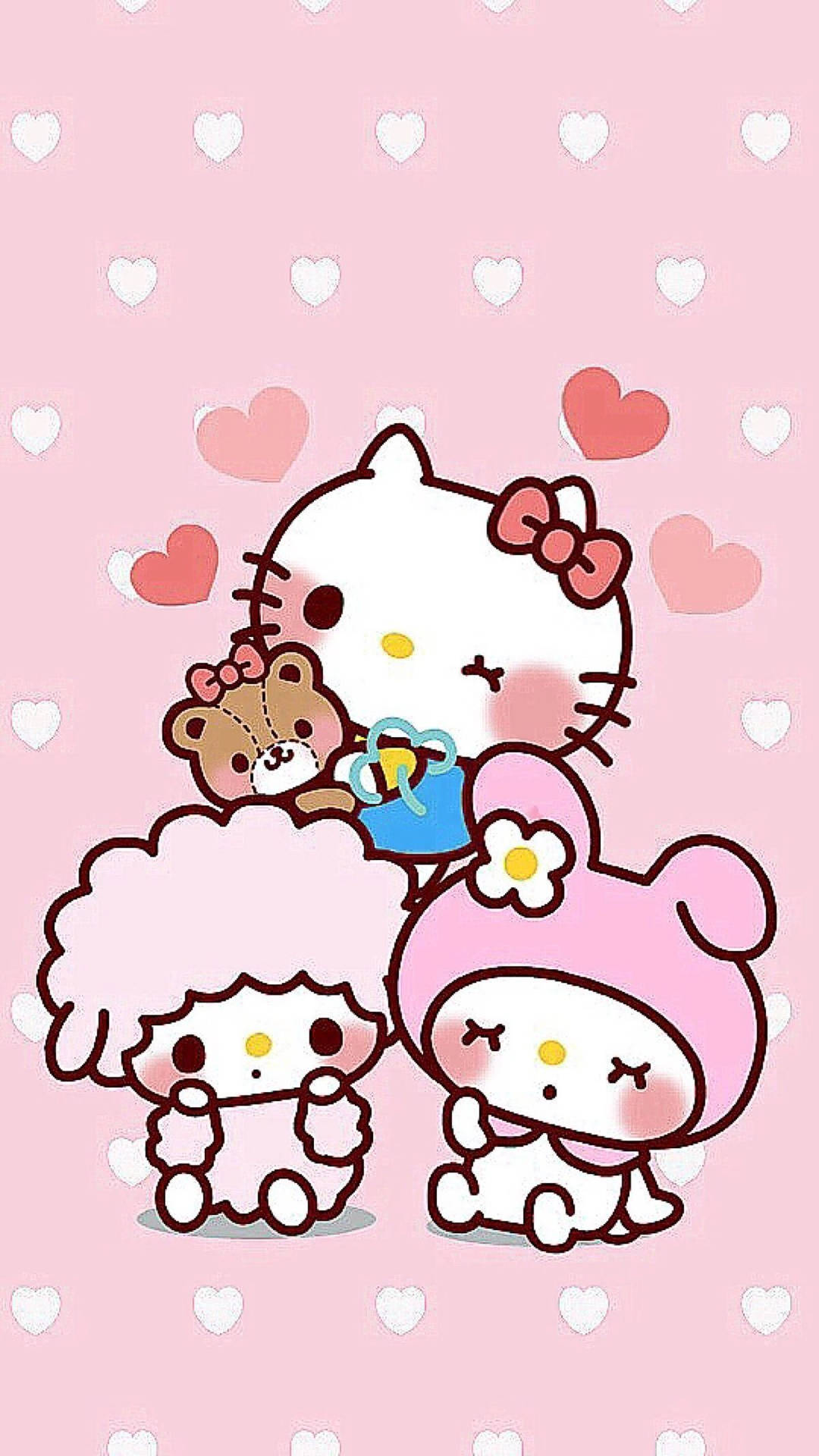 "Adorable Sanrio character ready to bring joy to your day!" Wallpaper