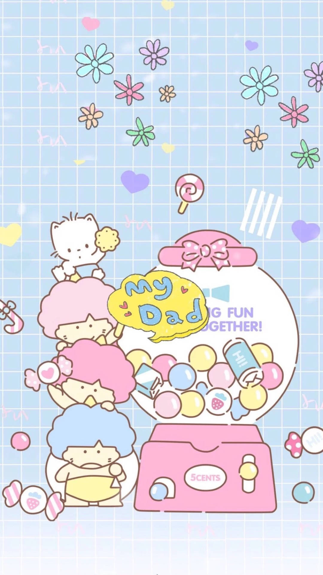 Oplev Herligheden af Sanrio med Søde Sanrio Tapeter! Wallpaper