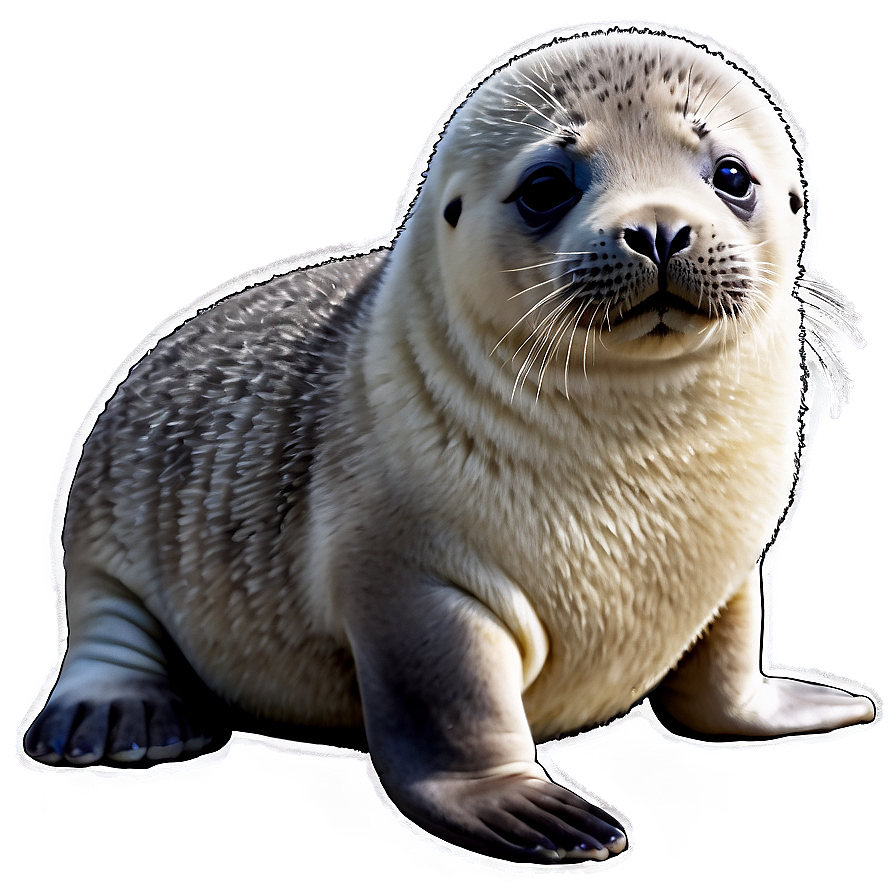 Cute Seal Pup Png 05032024 PNG