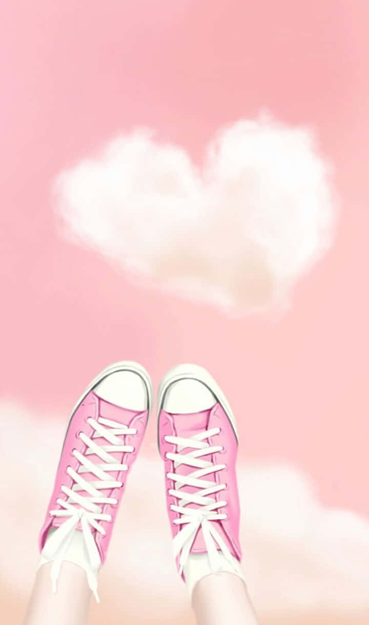 Caption: Stylish Cute Shoes Collection Wallpaper