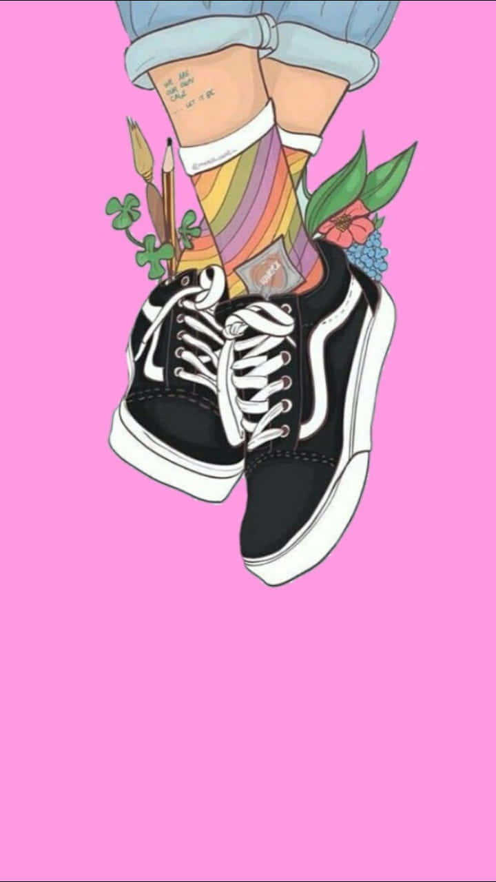Cute Shoes On Display Wallpaper