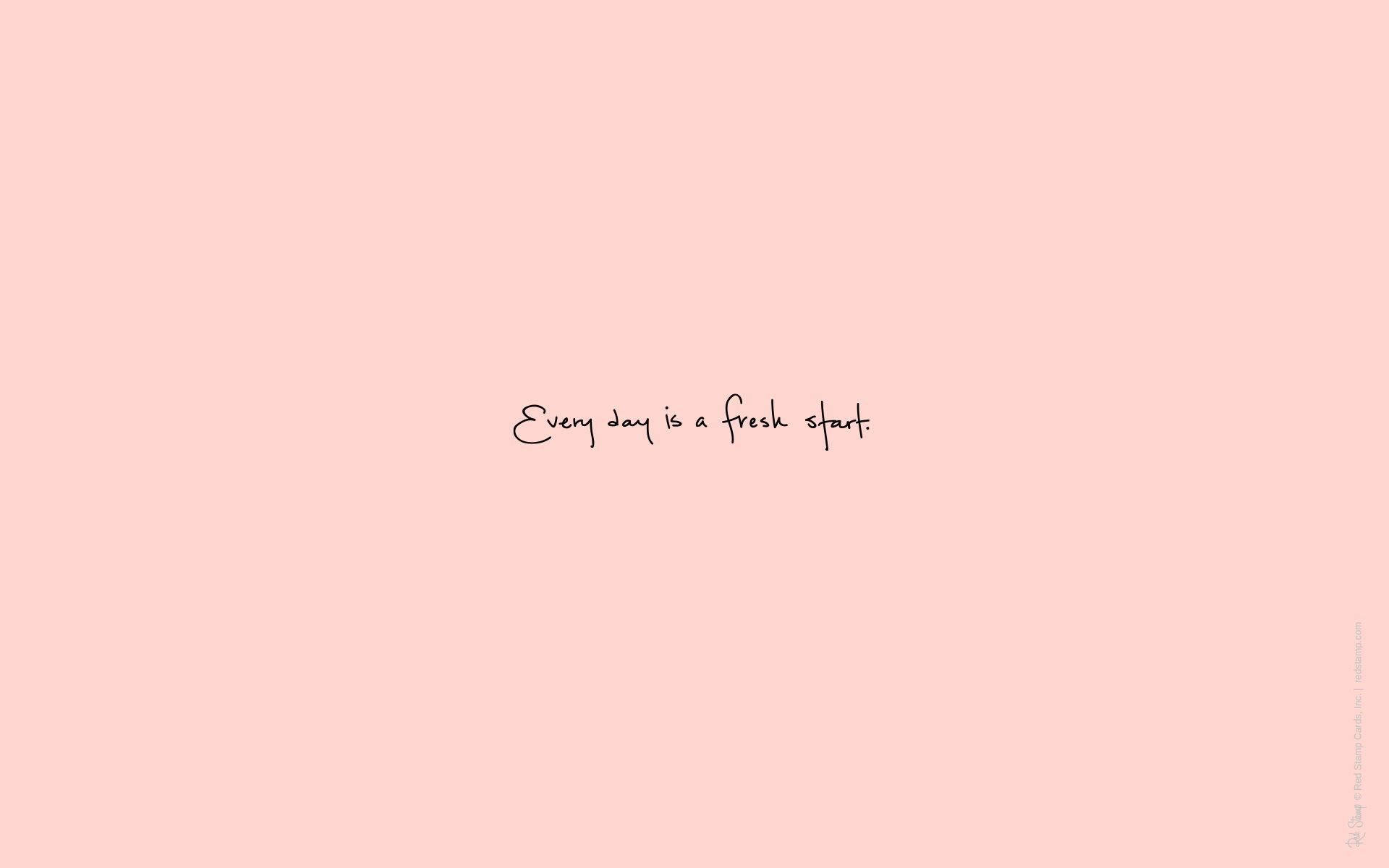 Cute Simple Pink Word Text Aesthetic Desktop Wallpaper