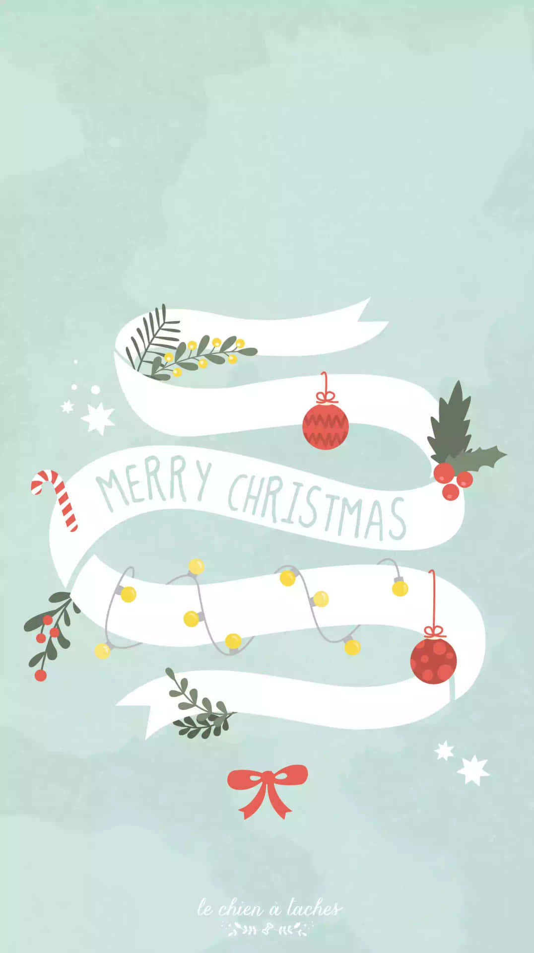 Celebrate Simple Christmas in Cuteness Wallpaper