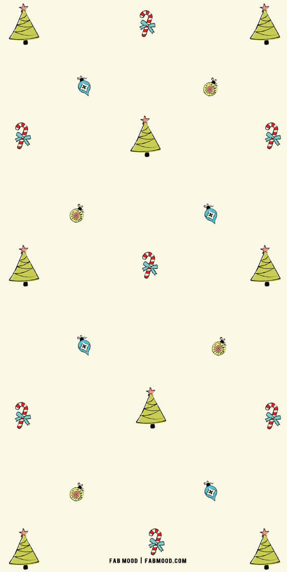Feiernsie Die Feiertage Mit Dieser Niedlichen, Einfachen Weihnachtsszene. Wallpaper