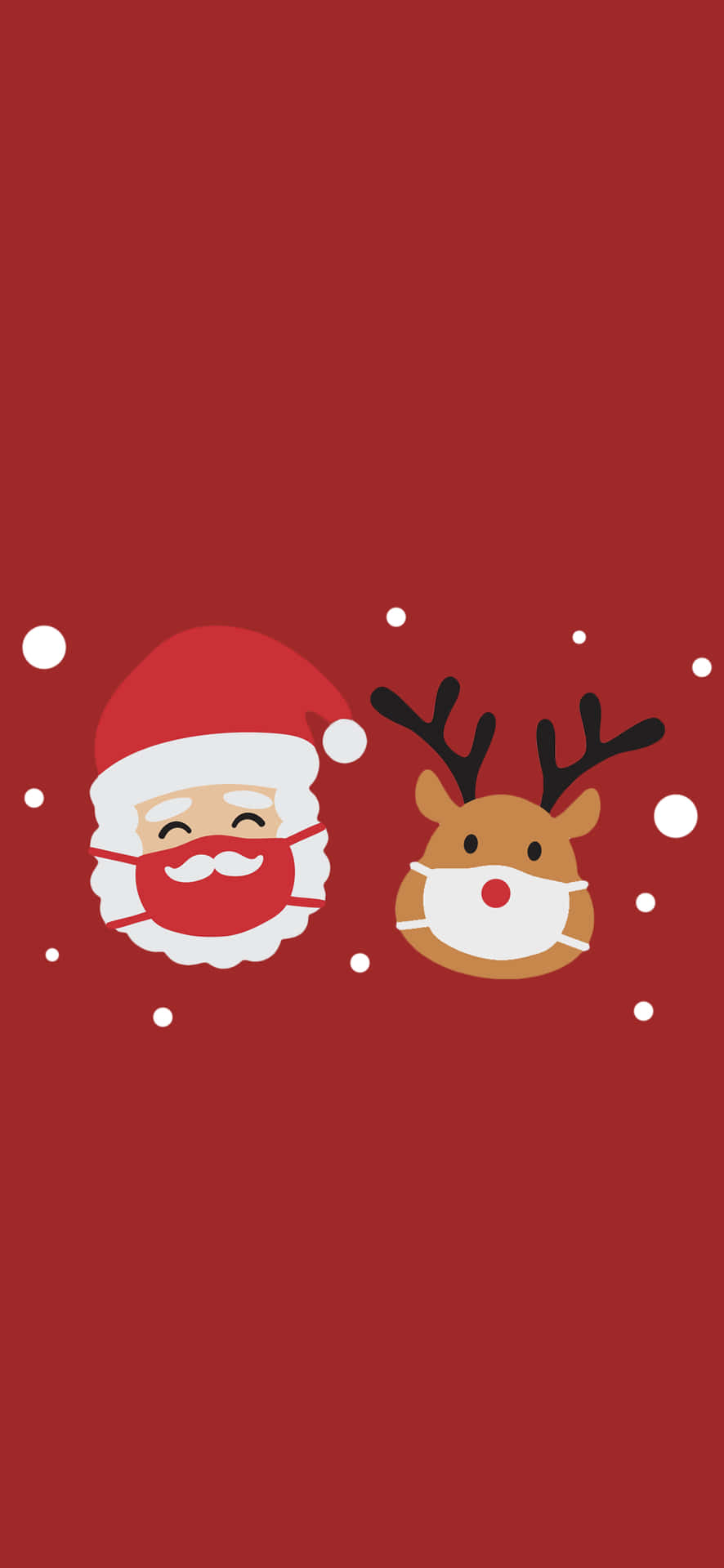 Cute Simple Christmas Santa Claus Wallpaper
