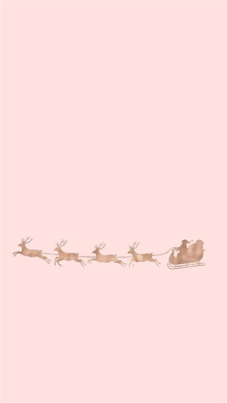 Nyd de simple ting på juledag med en festlig tapet. Wallpaper