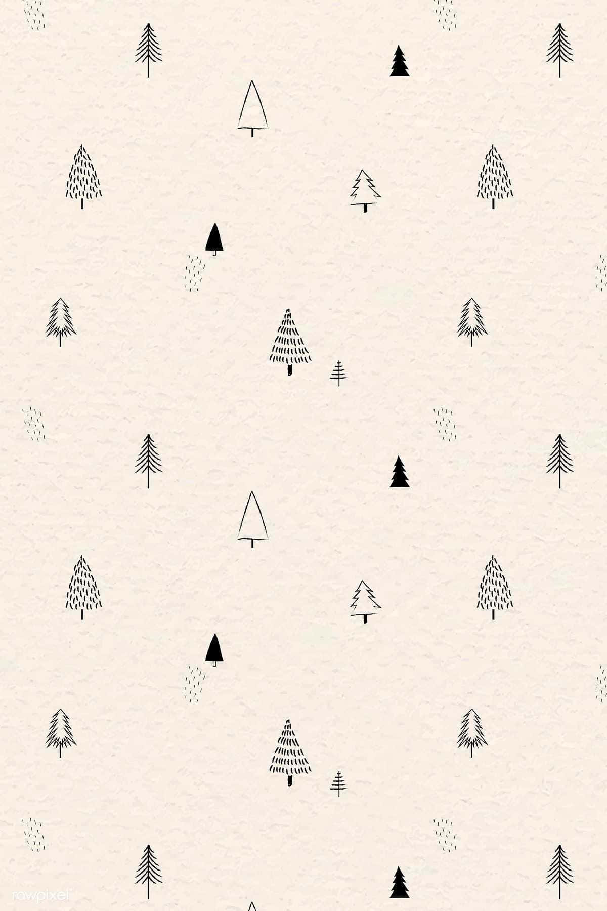 Celebrate the holiday season with a cute and simple Christmas. Wallpaper