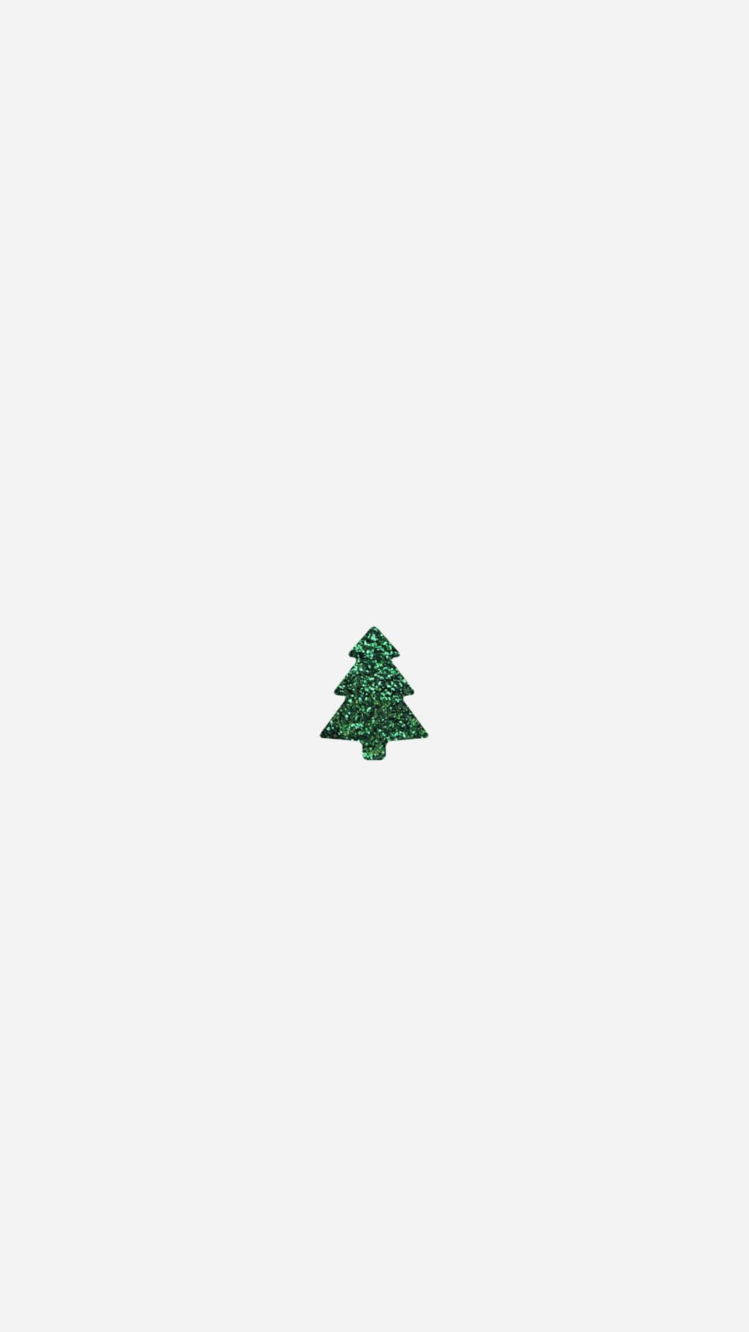 Cute Simple Christmas Small Tree Wallpaper