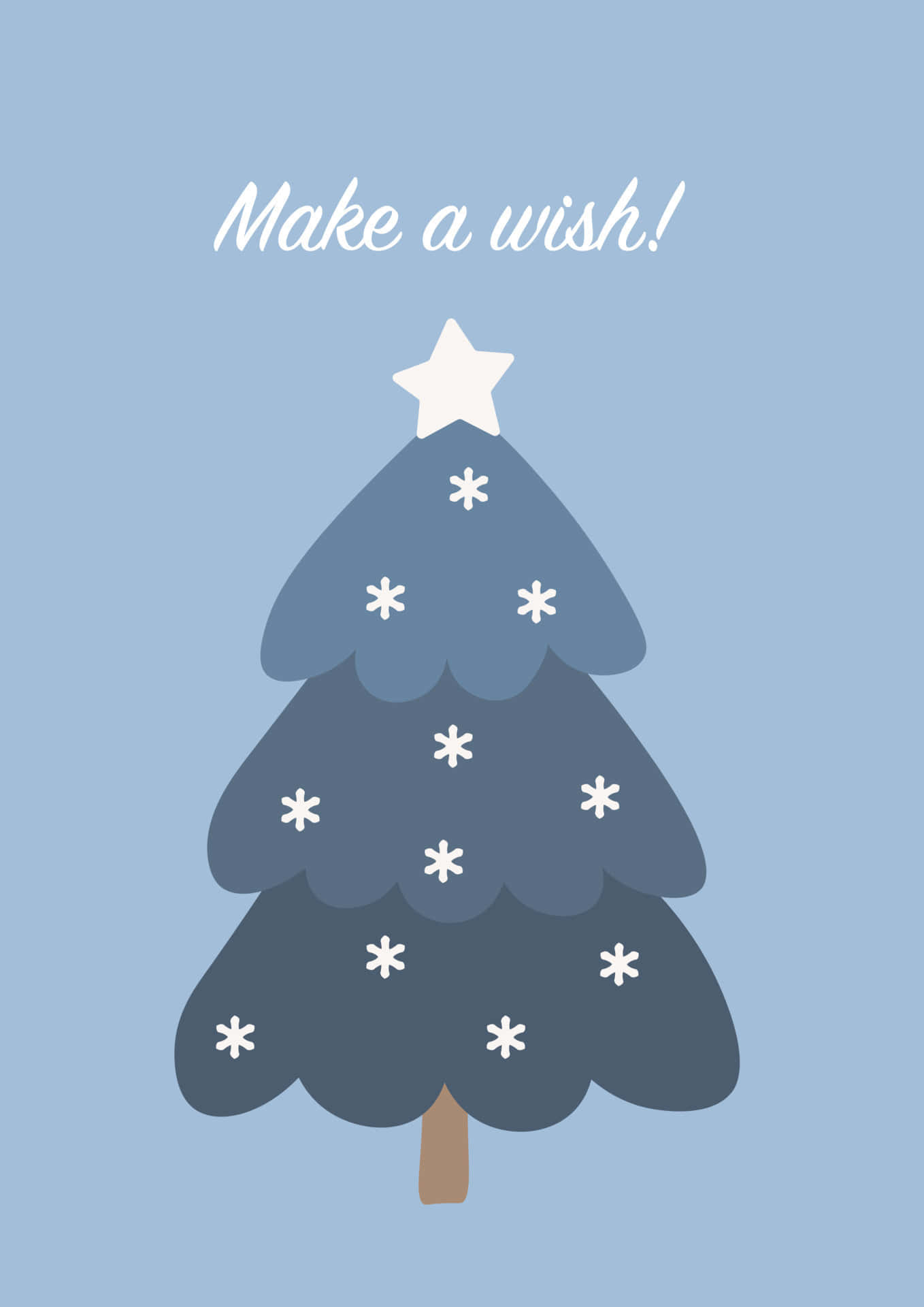 Cute Simple Christmas Tree Wallpaper