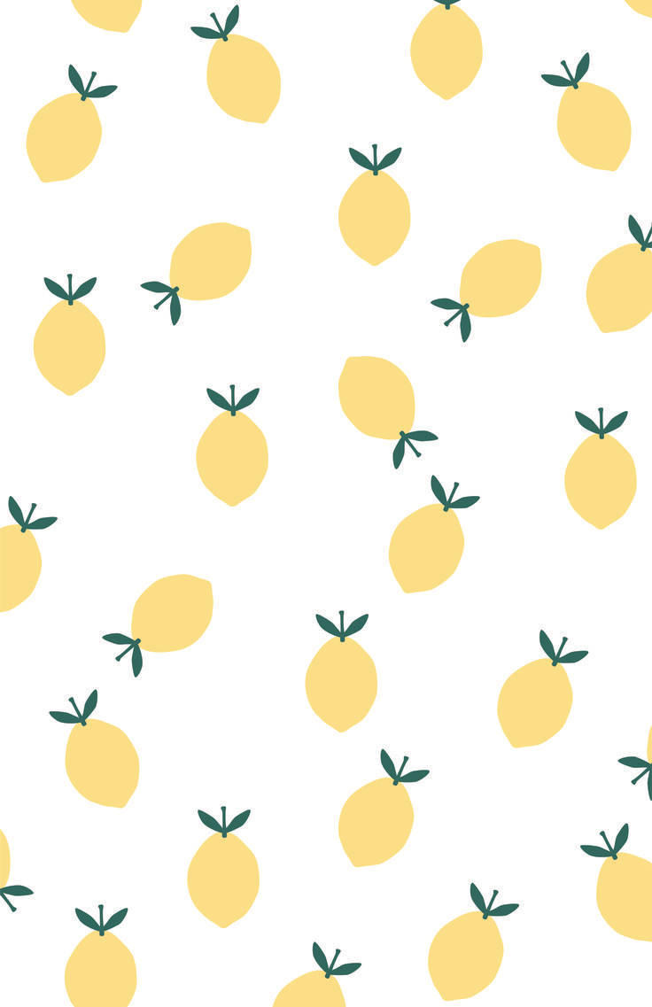 Cute Simple Lemons Wallpaper