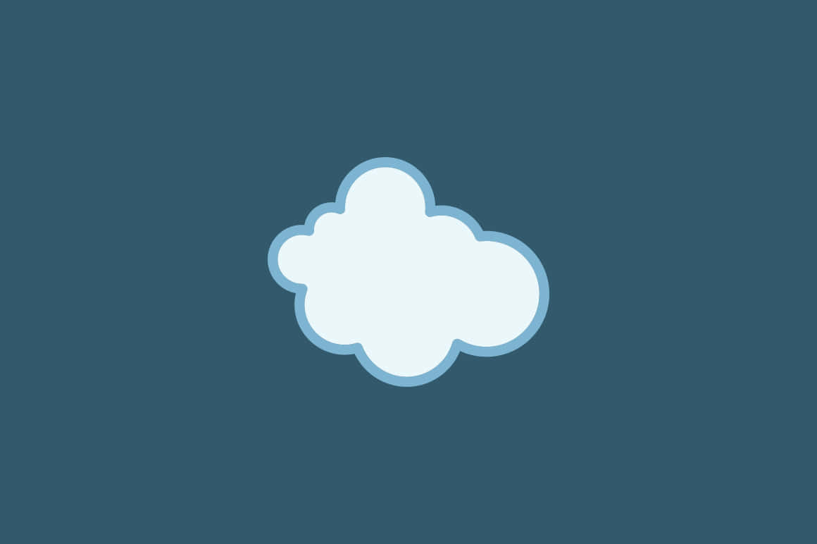 Cute Singular Cloud Wallpaper