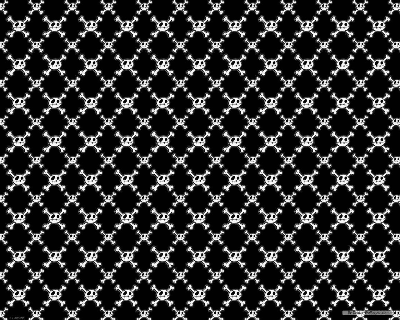 Einschwarz-weißes Muster Mit Einem Kreuz Darauf. Wallpaper