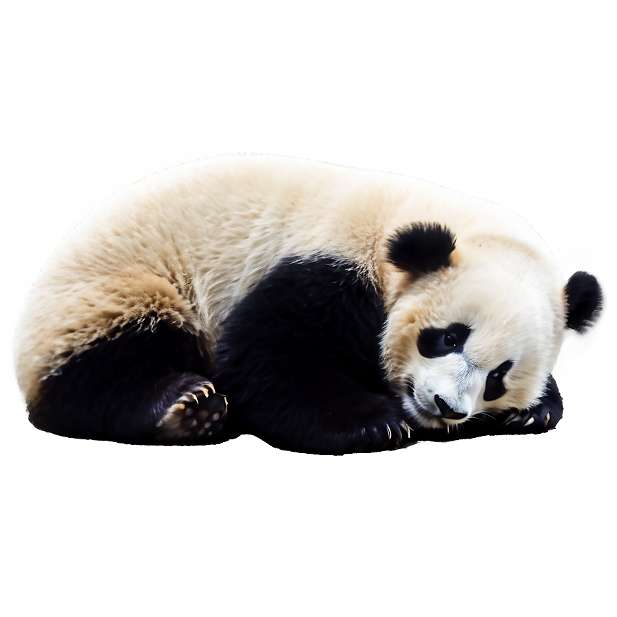 Cute Sleeping Panda Png 05232024 PNG