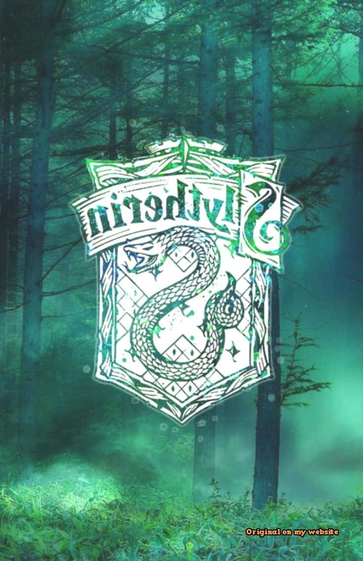 Show off your house pride with this adorable Slytherin mascot Wallpaper