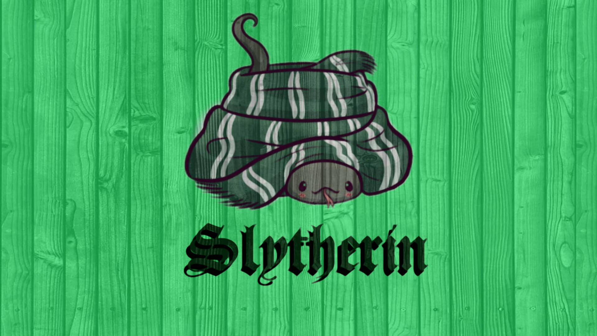 Cute Slytherin Scarf Snake Wallpaper
