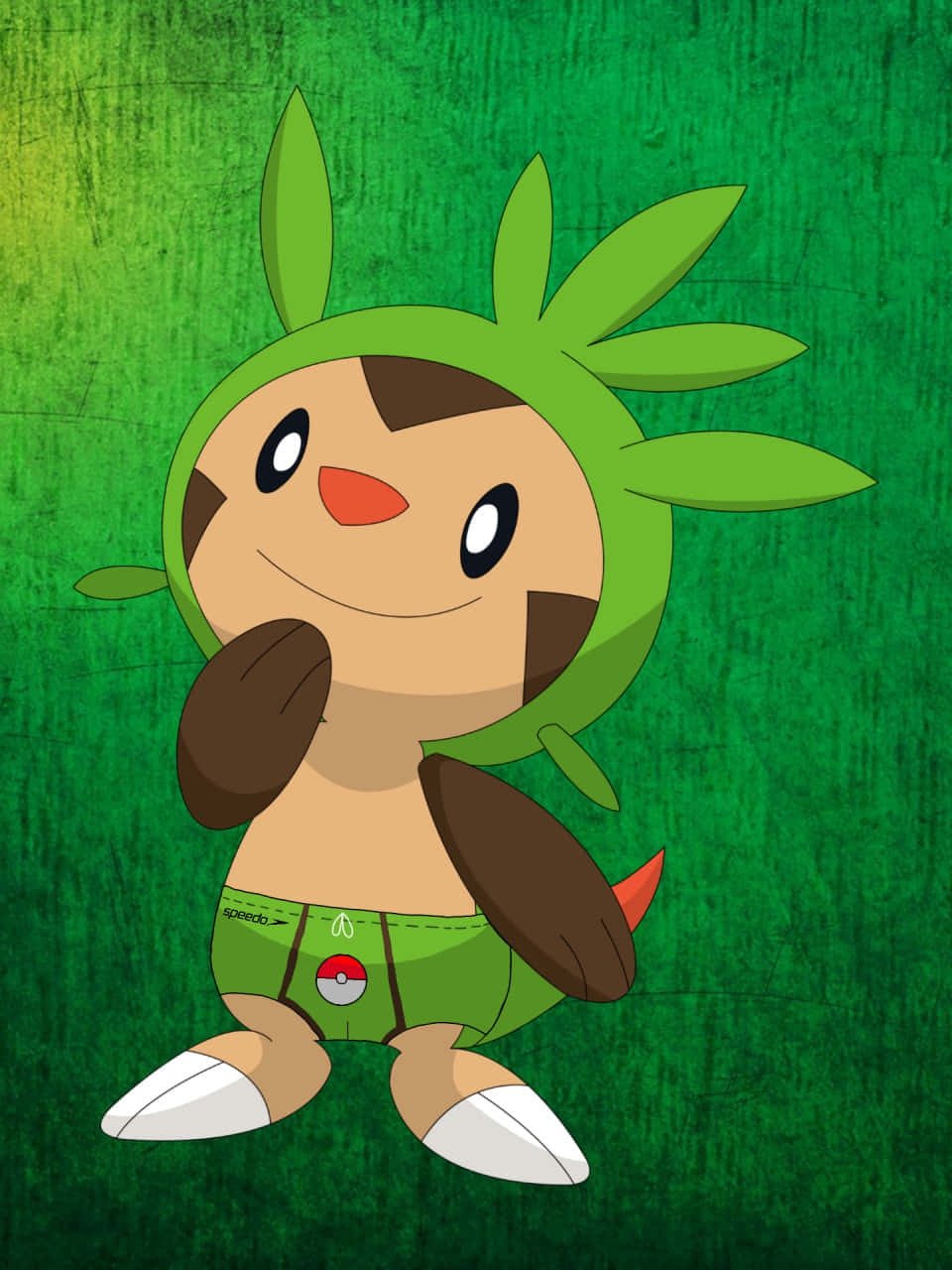 Cute Smiling Chespin Wallpaper