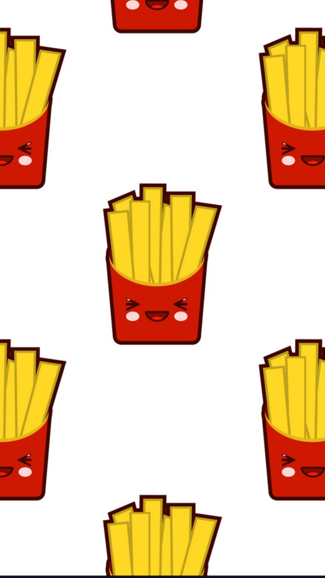 Cute Smiling French Fries